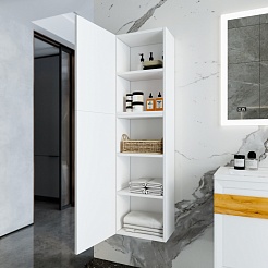 Бриклаер Шкаф подвесной Берлин 40x60 белый – фотография-4